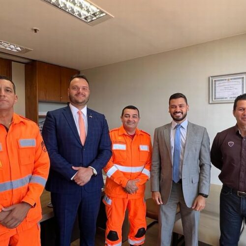 Visita do vereador de Uberaba, Cabo Diego, em Brasília - 02/05/23